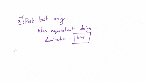 question-1-1a-describe-a-posttest-only-nonequivalent-groups-design-in-your-own-words-what-are-the-advantages-strengths-and-disadvantages-limitations-of-this-design-explain-at-least-one-threa-85887
