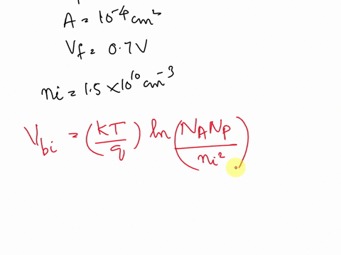 consider-a-p-n-si-diode-with-na-1018-cm-3-and-nd-1016-cm-3-the-hole-diffusion-coefficient-in-the-n-side-is-10-cm2s-and-carrier-lifetime-p-10-7-s-the-device-area-is-10-4-cm2-calculate-the-rev-58759