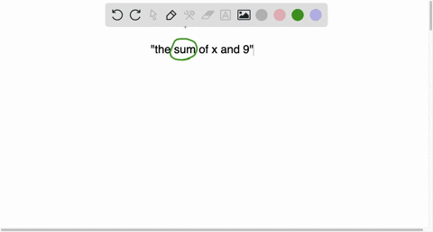 which-of-the-following-is-the-algebraic-equivalent-of-the-expression-the-sum-of-x-and-9-03604