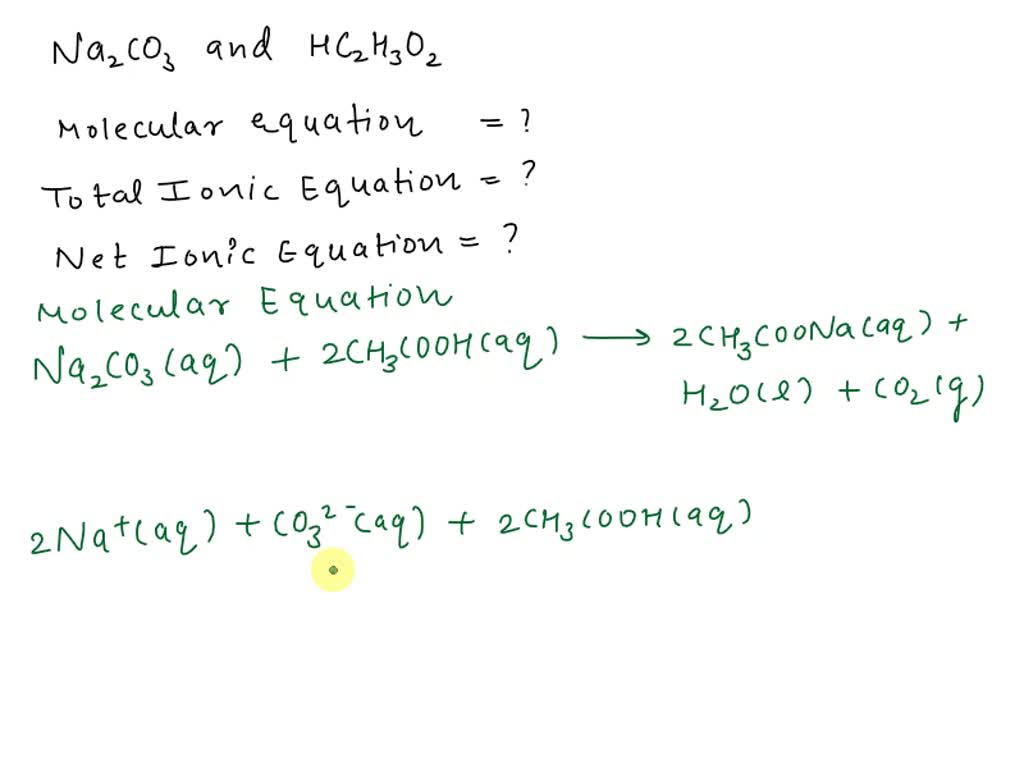 SOLVED Text Molecular, ionic, and net ionic equations of COCl2 and