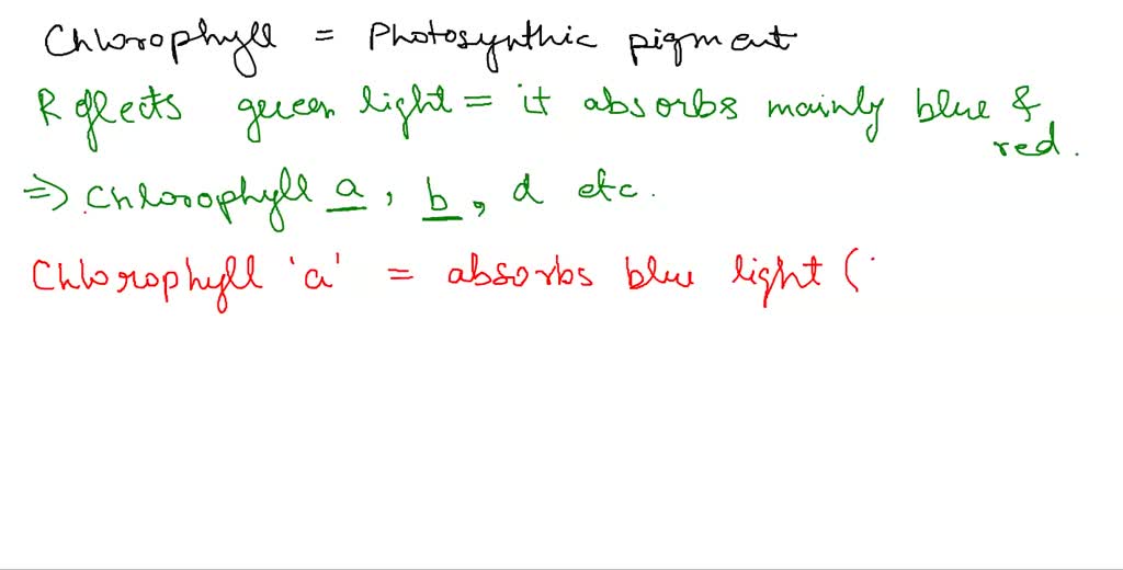 SOLVED Why do we measure the chlorophyll absorbance at 645 nm and 663