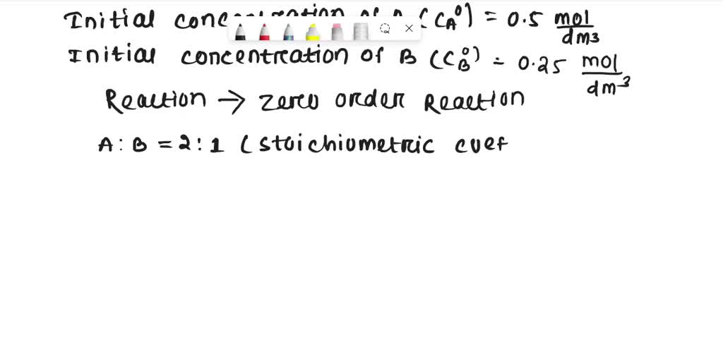 SOLVED: Calculate the conversion of A for the irreversible liquid-phase ...