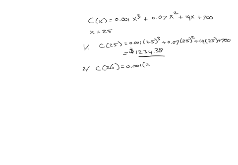 show-all-work-with-the-proper-mathematical-explanation-suppose-the-monthly-cost-in-dollars-of-producing-x-backpacks-is-c-0001x3-007x2-19x-700-and-currently-25-backpacks-are-produced-monthly-79166