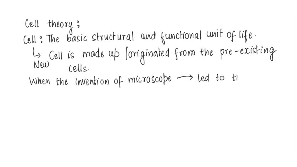 experiments led to the original cell theory