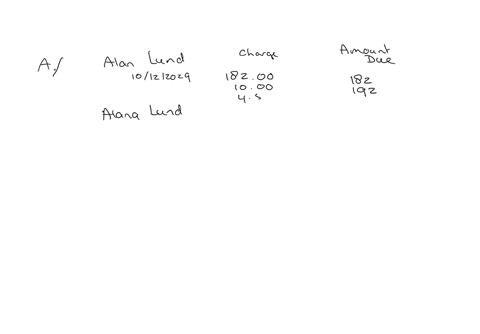 a-alan-lund-is-responsible-for-his-medical-bills-and-for-those-of-his-daughter-alana-and-he-receives-a-guarantor-statement-complete-the-amt-due-column-by-adding-each-charge-to-the-previous-t-53287