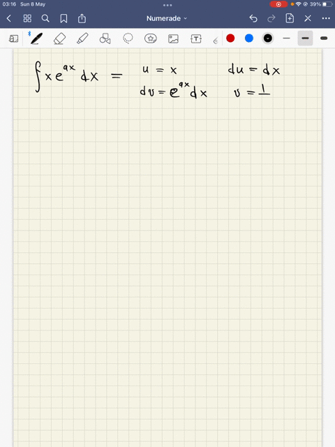 find-the-indefinite-integral-note-solve-by-the-simplest-method-not-all-require-integration-by-parts-use-c-for-the-constant-of-integration-xe9x-dx-18825