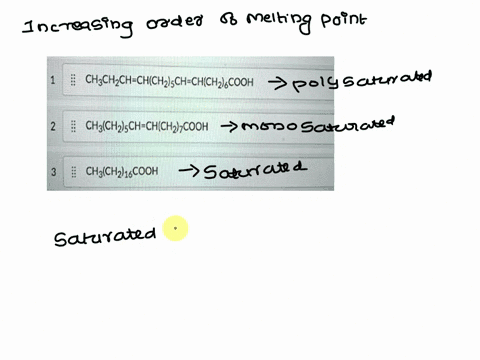 rank-the-following-fatty-acids-in-order-of-increasing-melting-point-highest-melting-point-chchzch-chch2sch-chchzlcooh-ch3chzsch-chchzjcooh-chzchz16cooh-lowest-melting-point-2-points-52414