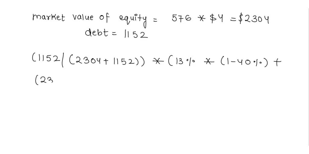 Solved: Wacc: The Patrick Company's Year-end Balance Sheet Is Shown 