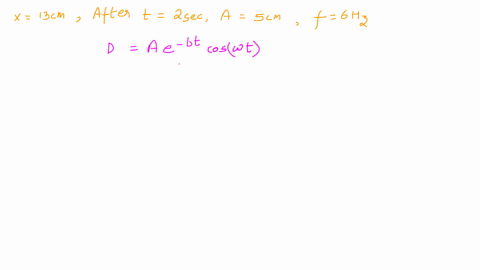 you-attach-mass-to-spring-hung-from-the-ceiling-pull-the-mass-13-cm-down-below-its-equilibrium-position-and-release-the-mass_-after-2-seconds-the-amplitude-has-decreased-to-5-cm-if-the-sprin-15844
