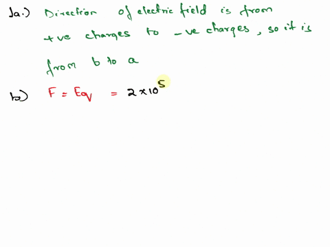 an-electron-is-placed-between-two-plates-of-equal-and-opposite-charge-as-shown-in-the-diagram-there-is-constant-electric-field-in-the-region-between-the-plates-with-magnitude-of20x10nc-the-m-14444