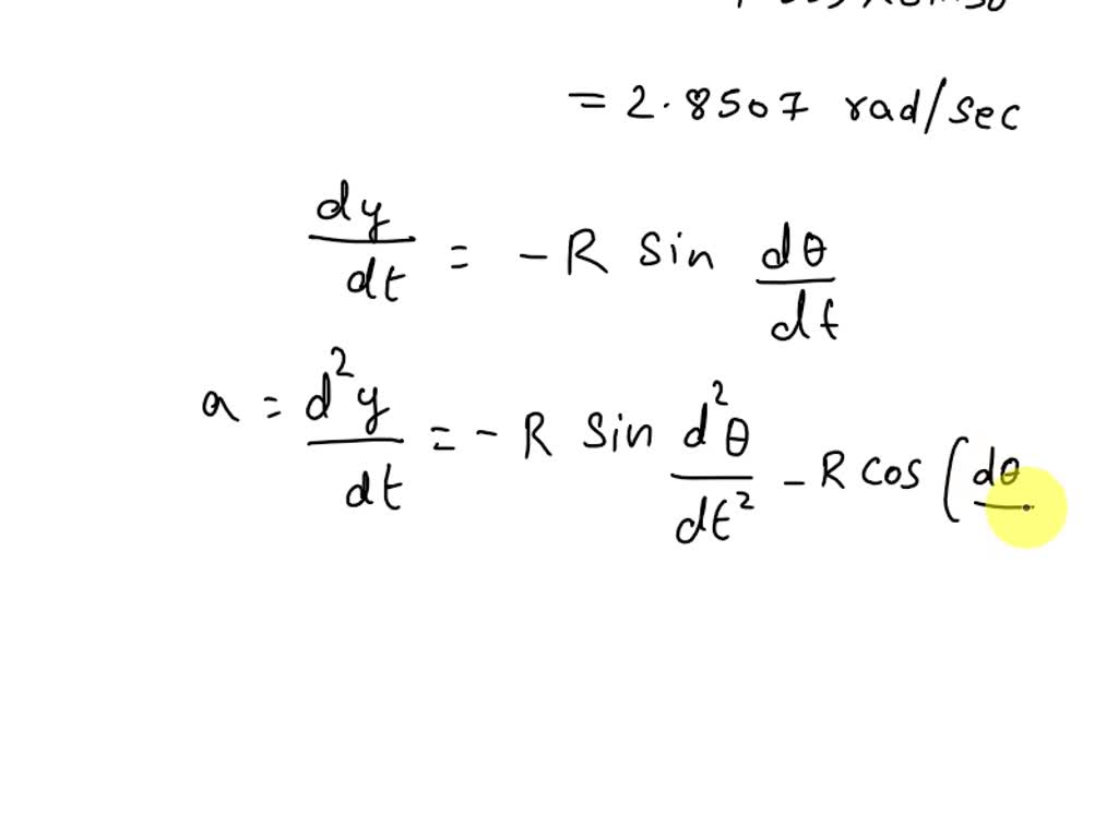 SOLVED: The vertical rod has a downward velocity v = 1.9 ft/sec and an ...