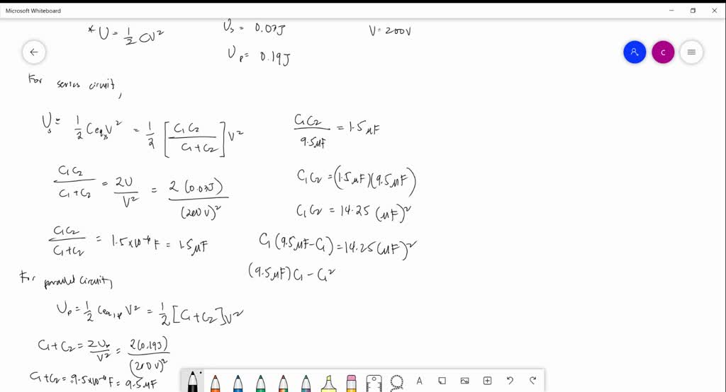 SOLVED: There are identical capacitors with capacitance C1 and several ...