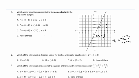 1-which-vector-equation-represents-the-line-perpendicular-to-the-line-shown-at-right-a-vecr0-1s12-s-in-mathbbr-b-vecr0-1s-21-s-in-mathbbr-c-vecr0-1s21-s-in-mathbbr-d-none-of-these-2-which-of-the-follo