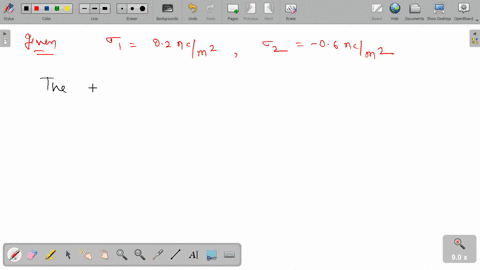 two-infinite-parallel-surfaces-carry-uniform-charge-densities-of-020-ncm2-and-06-ncm2-what-is-the-magnitude-of-the-electric-field-at-a-point-between-the-two-surfaces-28367