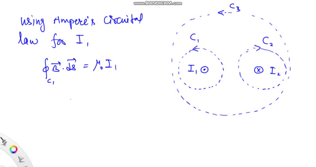 SOLVED Two infinitely long wires carrying currents I1 and I2 are
