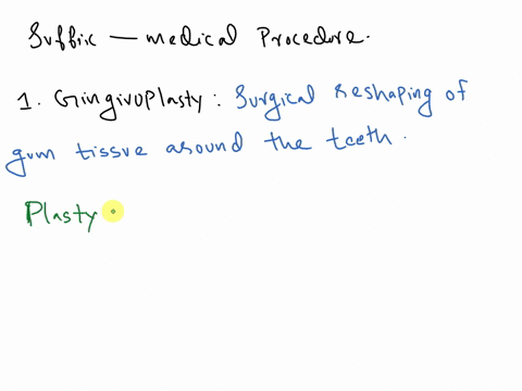 examine-the-boldfaced-words-in-each-sentence-and-circle-the-suffx-denoting-medical-procedure-use-or-condition-of-the-root-element-then-write-the-meaning-of-the-word-in-the-space-below-1-a-gi-22332