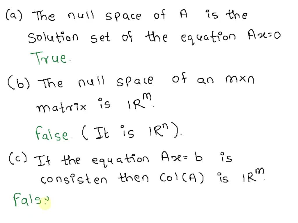 SOLVED: Iheorem: Suppose Ax-b Is Consistent For Some Given B, Let P Be ...