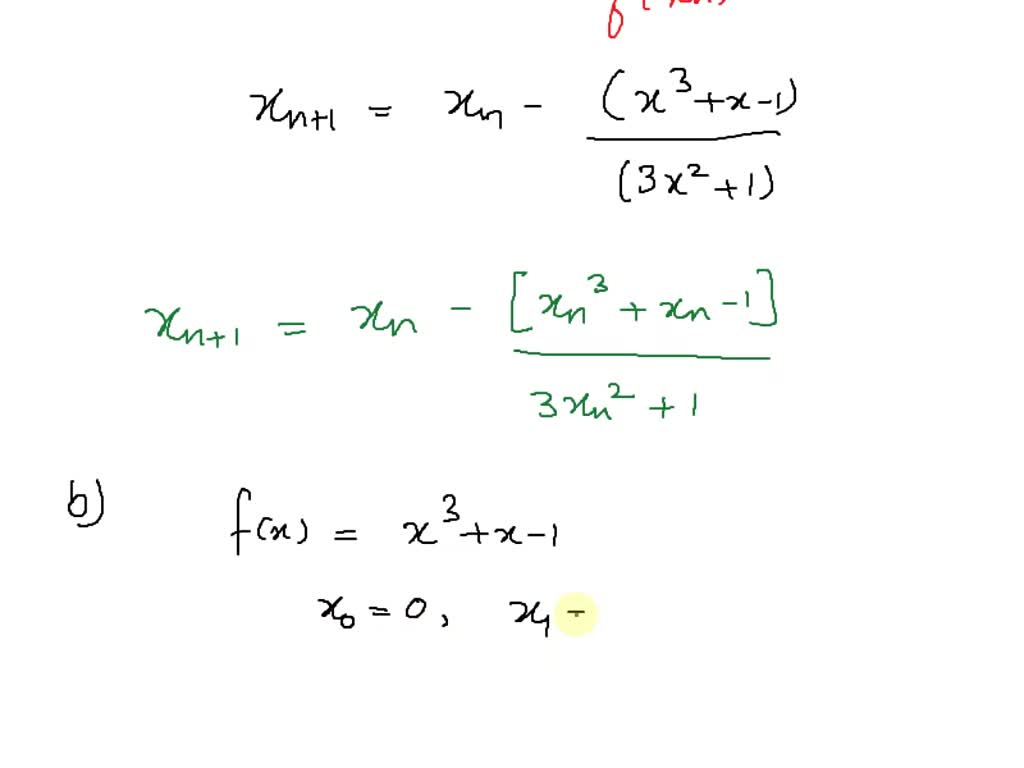 Solved Numerical Analysis Use Newton´s Method To Find A Solution Of