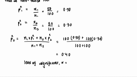 let-n-100x1-20n2-100-and-x2-30-complete-parts-a-and-b-below-at-the-001-level-of-significance-is-there-evidence-of-a-significant-difference-betweon-the-two-population-proportions-delermine-ih-87638