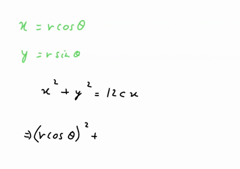 find-a-polar-equation-for-the-curve-represented-by-the-given-cartesian-equation-x2-y2-12cx-92418