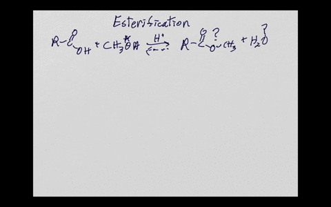 give-the-mechanism-of-esterification-of-a-general-carboxylic-acid-rcooh-with-methanol-in-which-the-a-66366