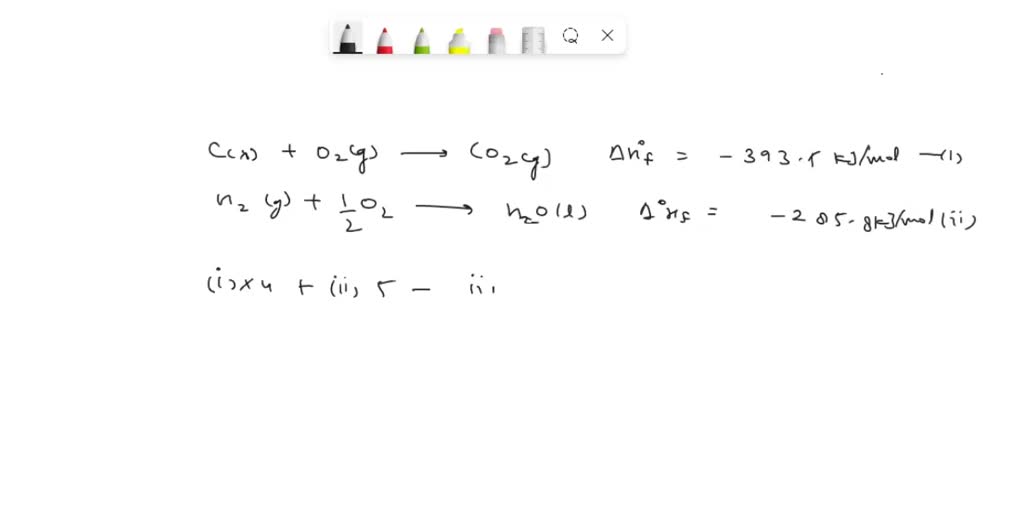 SOLVED 49. The standard enthalpy of combustion of butane, C4H10 (g