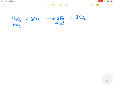 what-mass-of-iron-is-formed-when-240-g-of-ironiii-oxide-reacts-completely-with-carbon-monoxide-00462