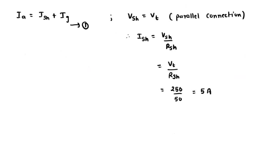 SOLVED a long shunt compound generator supplies 100A at a terminal