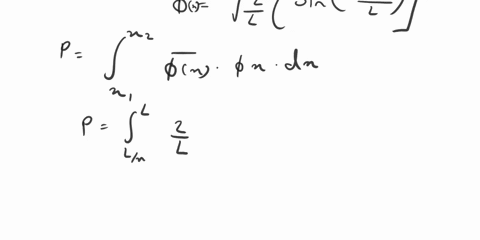 find-the-probability-that-a-particle-in-a-box-l-wide-can-be-found-between-x0-and-xln-when-it-is-in-the-n-th-state-12992
