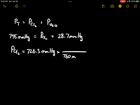 chlorine-gas-can-be-produced-using-the-following-reaction-2-nacls-2-h2so4l-mno2s-na2so4s-mnso4s-2-h2ol-cl2g-if-the-gas-produced-is-saturated-with-water-vapor-with-a-partial-pressure-of-287-m-77985