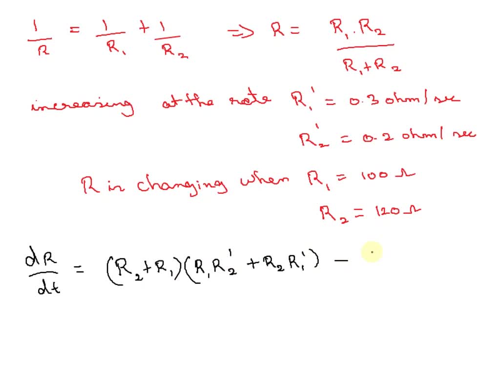 SOLVED If two resistors with resistances R1 and R2 are connected in