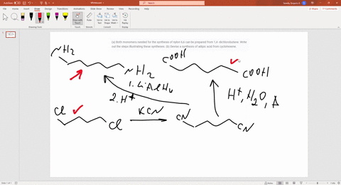 a-both-monomers-needed-for-the-synthesis-of-nylon-66-can-be-prepared-from-14-dichlorobutane-write-ou-39422