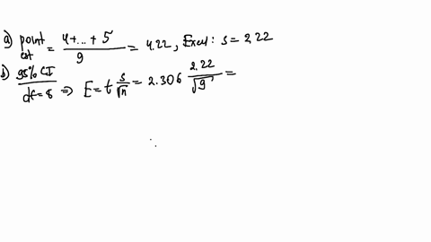 simple-random-sample-of-9-students-selected-from-college-for-the-students-the-number-of-days-each-was-absent-during-the-last-semester-was-to-be-6206537-find-point-estimate-for-the-population-80309
