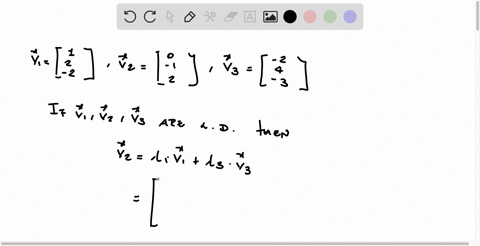 point-let-are-the-vectors-v-v2-and-vz-iinearly-independent-linearly-dependent-if-the-vectors-are-independent-enter-zero-in-every-answer-blank-since-zeros-are-only-the-values-that-make-the-eq-05746