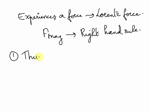 an-electron-moving-in-the-x-direction-enters-a-region-with-a-uniform-magnetic-field-which-is-pointing-in-the-y-direction-the-magnetic-force-on-the-electron-points-in-the-following-direction-01858