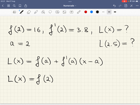 consider-the-following-function-f2-16-f-2-38-x-25-a-write-a-linearization-for-f-with-respect-to-x-flx-______-b-use-the-linearization-to-estimate-f-at-the-given-input-fl25-05815