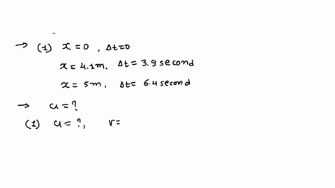 the-position-of-an-object-in-one-dimension-along-the-x-axis-is-measured-at-three-points-in-time-x0at-0-x41mat-39-x50mat-64s-knowing-thisdetermine-the-magnitude-of-the-object-s-acceleration-i-90114