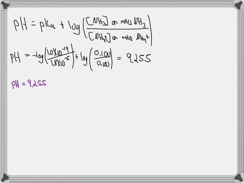 calculate-the-change-in-ph-when-400-ml-of-0100-m-hciaq-is-added-to-1000-ml-of-a-buffer-solution-that-is-0100-m-in-nh3-aq-and-0100-m-in-nh-claq-consult-the-table-of-ionization-constants-as-needed-ph-ca
