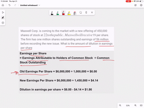 maxwell-corp-is-coming-to-the-market-with-a-new-offering-of-450000-shares-of-stock-at-22-to-the-public-maxwell-will-receive-19-per-share-the-firm-has-one-million-shares-outstanding-and-earni-74282