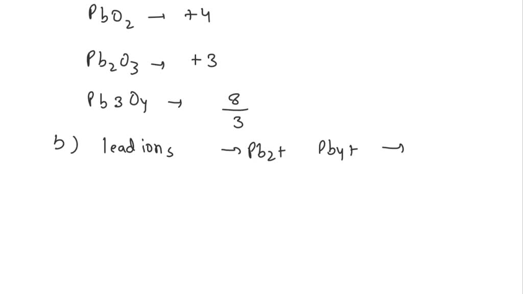 pb no3 2 oxidation number of o