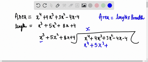 the-area-of-a-rectangle-is-x4-4x3-3x2-4x-4-and-the-length-of-the-rectangle-is-x3-5x2-8x-4-if-area-length-width-what-is-the-width-of-the-rectangle-51004