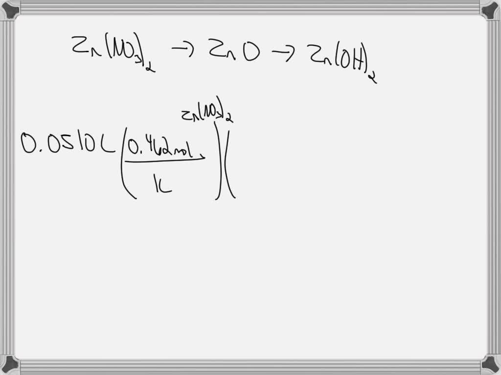SOLVED A student determines the zinc content of a solution by first
