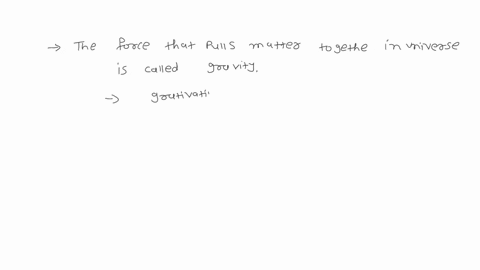 what-force-pulls-matter-together-in-the-universe-53503