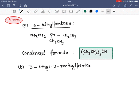 draw-a-condensed-structural-formula-for-each-of-the-following-alkanes-a-3-ethylpentane-b-3-ethyl-2-m-57596