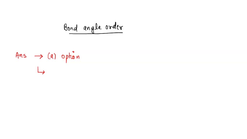 SOLVED: The Correct Order Of The Angles Is A. NH3 > H2O > PH3 > H2S B ...