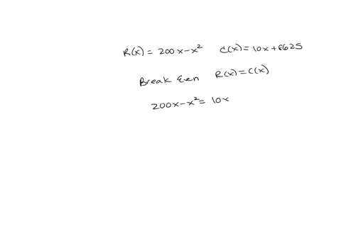 the-revenue-function-rx-and-the-cost-function-cx-for-a-particular-product-are-given-these-functions-are-valid-only-for-the-specified-range-of-values-find-the-number-of-units-that-must-be-pro-12228