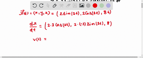 find-the-velocity-and-acceleration-of-a-particle-which-moves-along-the-curve-x2sin3t-y2cos3t-z8t-at-any-time-t0-find-the-magnitude-of-the-velocity-and-acceleration-07827