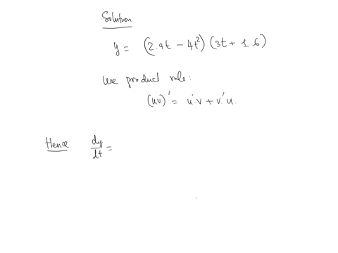 find-the-indicated-derivative-dydt-for-y24t-4t23t16