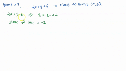 find-the-point-on-the-line-2x-y-6-that-is-closest-to-the-point-5-3-64783