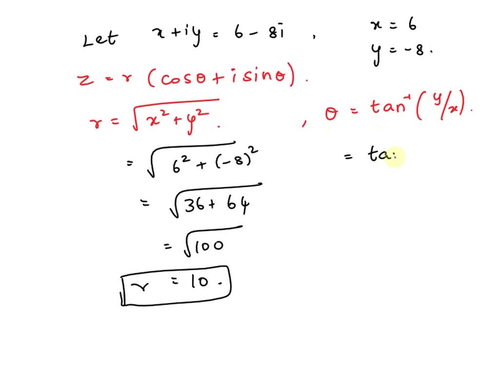 Solved Write The Complex Number In Trigonometric Form Round The Angle To The Nearest Hundredth 9293